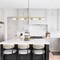 Designers Fountain Latitude 60 Watt 4 Light Brushed Gold Linear Pendant with Clear Glass Shade D279M-IS-BG - alternate 2